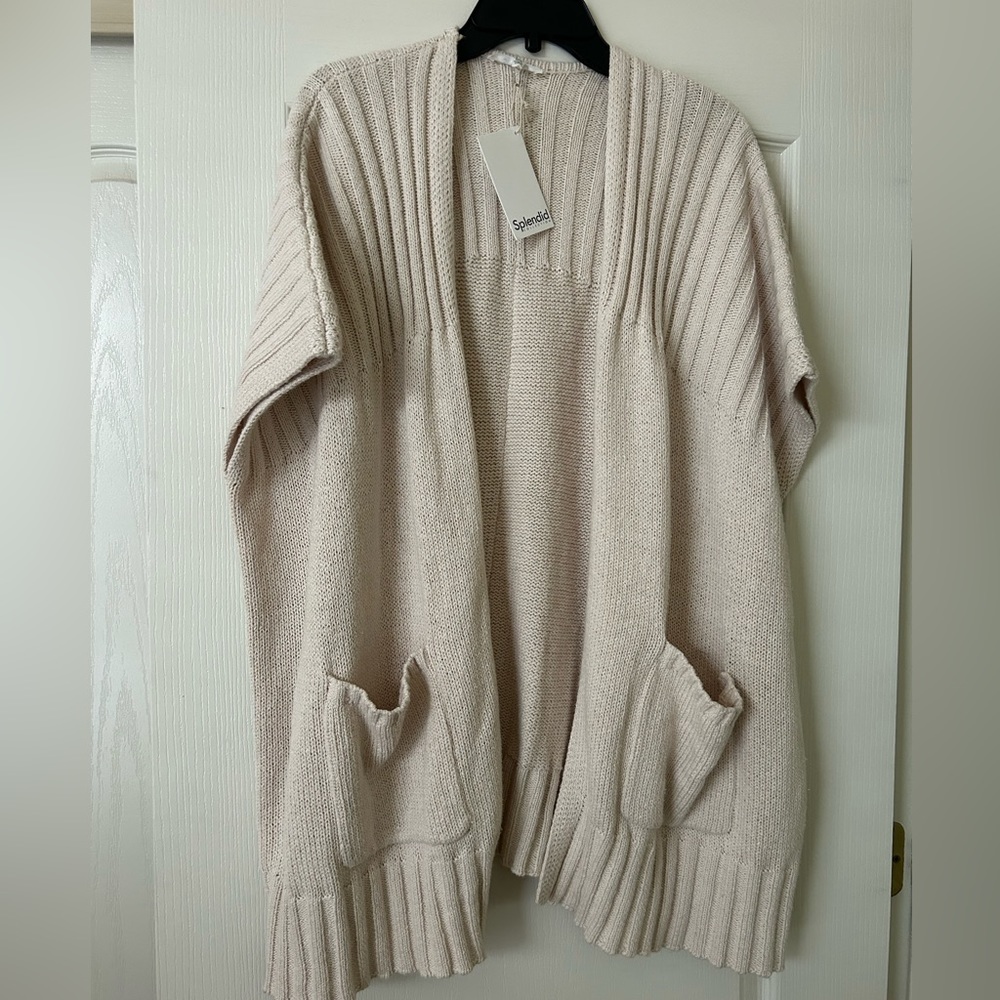 MARKDOWN on Splendid Collection 100% Cotton Open Front Cardigan